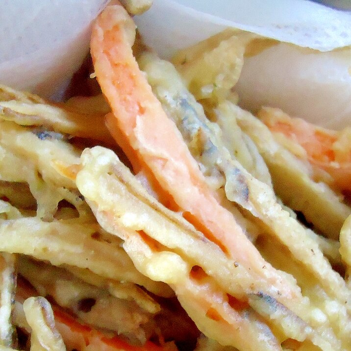 きんぴらリメイク きんぴらのかき揚げ